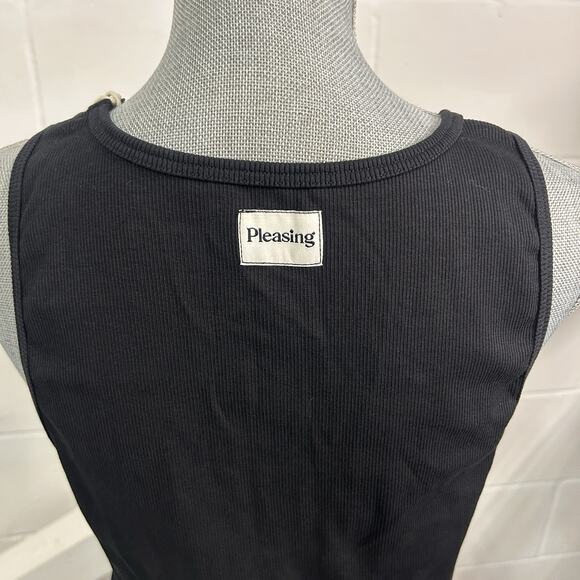 Pleasing Black Ribbed Unisex Tank Top Harry Styles Men’s Woman’s Size Small NWT - Picture 4 of 7